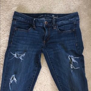 Distressed American Eagle Skinny Jeans